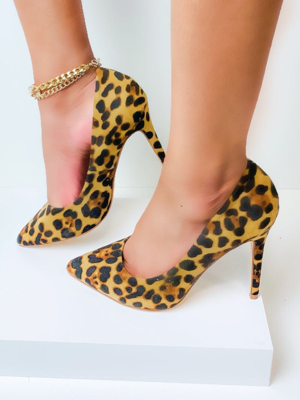 "Chelsea" Leopard Print Pumps